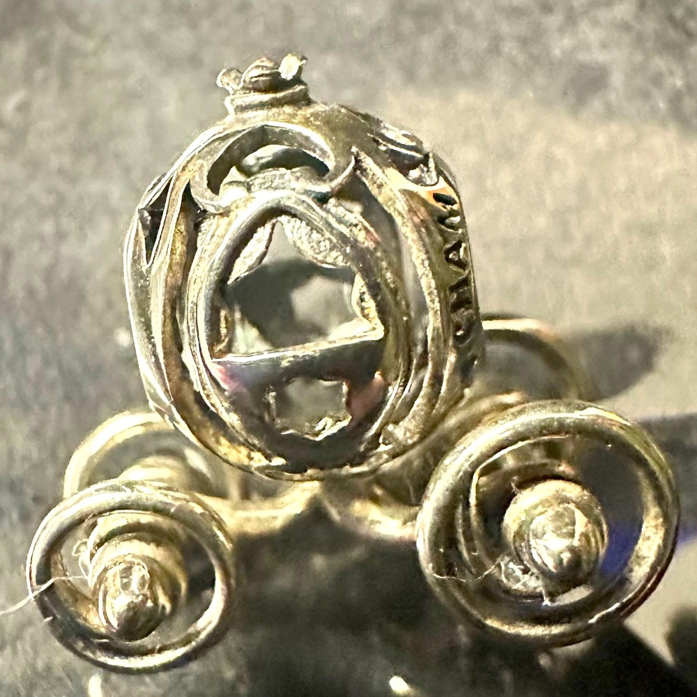Cinderella Carriage Chamilia Disney Sterling Silver Charm